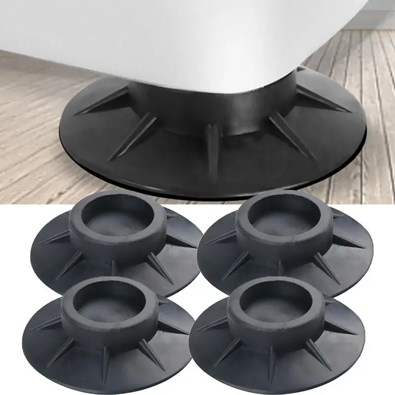 Đệm Chống Sốc Máy Giặt, 4 Cái / bộ, Không trơn trượt, Đệm Thông Dụng Bằng Cao Su, Đàn Hồi, Thảm Chống Rung, Thích Hợp Để Sử Dụng Hữu Ích 3