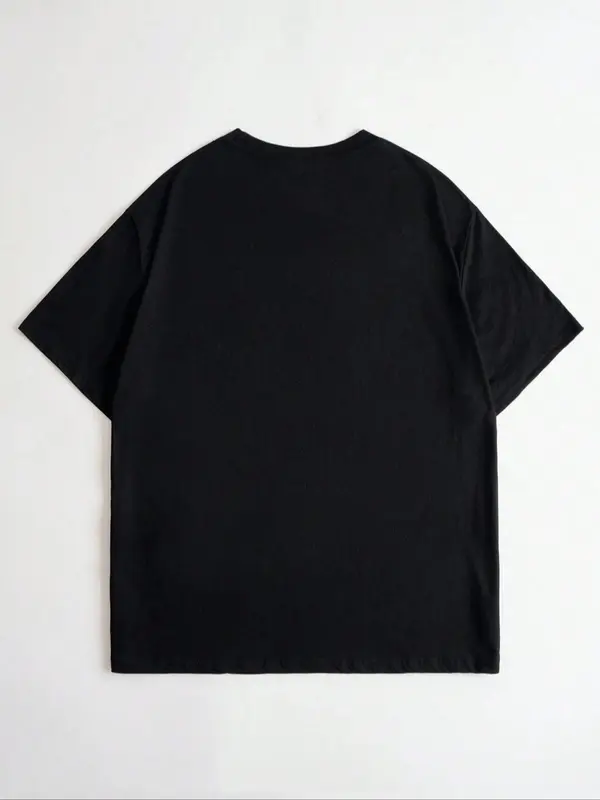 Men's Jewelry Print Round Neck Lounge Tee, Casual Loose Short Sleeve T-shirt for Summer, Fashion Men's Loungewear for Daily Wear 1