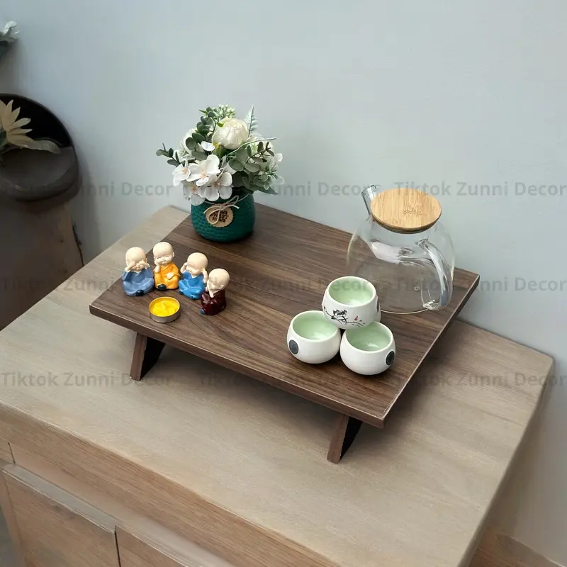 Kệ gỗ kê tượng kệ để bàn trang trí phòng khách kệ để cây cảnh bonsai gỗ mdf chất lượng cao dễ dàng vệ sinh ms0561 5
