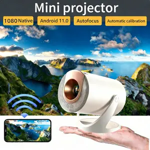 Proyektor Portabel Ultra HD Q320 Android 11.0 Bluetooth 5.0 200 ANSI Lumens 4K Full HD Proyeksi Dinding Portabel Sederhana 40-150 inci