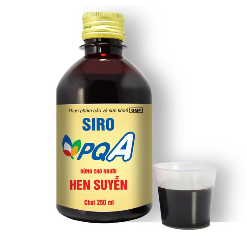 Siro PQA Hen suyễn chai 250 ml dùng cho người ho, khò khè, khó thở, hen suyễn 1