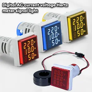 【Apligod】Voltmeter amperemeter hz meter digital 3in1 model pilot lamp 500V AC 100A
