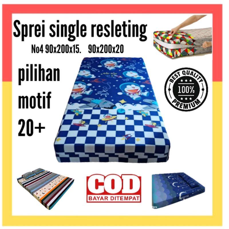 Sarung Kasur Sprei Resleting Kain Bantal Guling 0