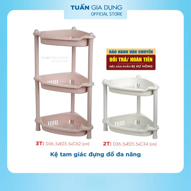 Kệ góc tam giác để Nhà Tắm Nhà Bếp 2 tầng 3 tầng Việt Nhật 5562