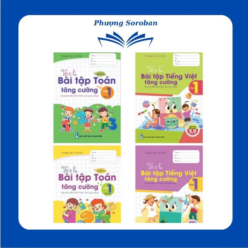 Vở oli bài tập tăng cường toán và tiếng việt lớp 1 (Kết nối)