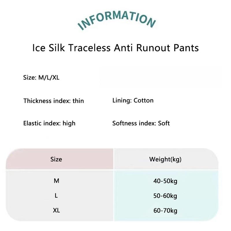 Product Introduction of Quần Lót Boxer An Toàn Dành Cho Nữ, Chất Liệu Lụa Lạnh Chống Chạy, Mỏng Nhẹ, cạp vừa, Không đường May, Thân Thiện Với Làn Da, Co Giãn Và Thoải Mái, Quần Lót Không Đường May 0
