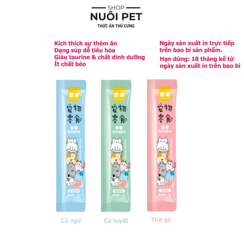 200 thanh Súp thưởng Shizuka cho mèo mix vị