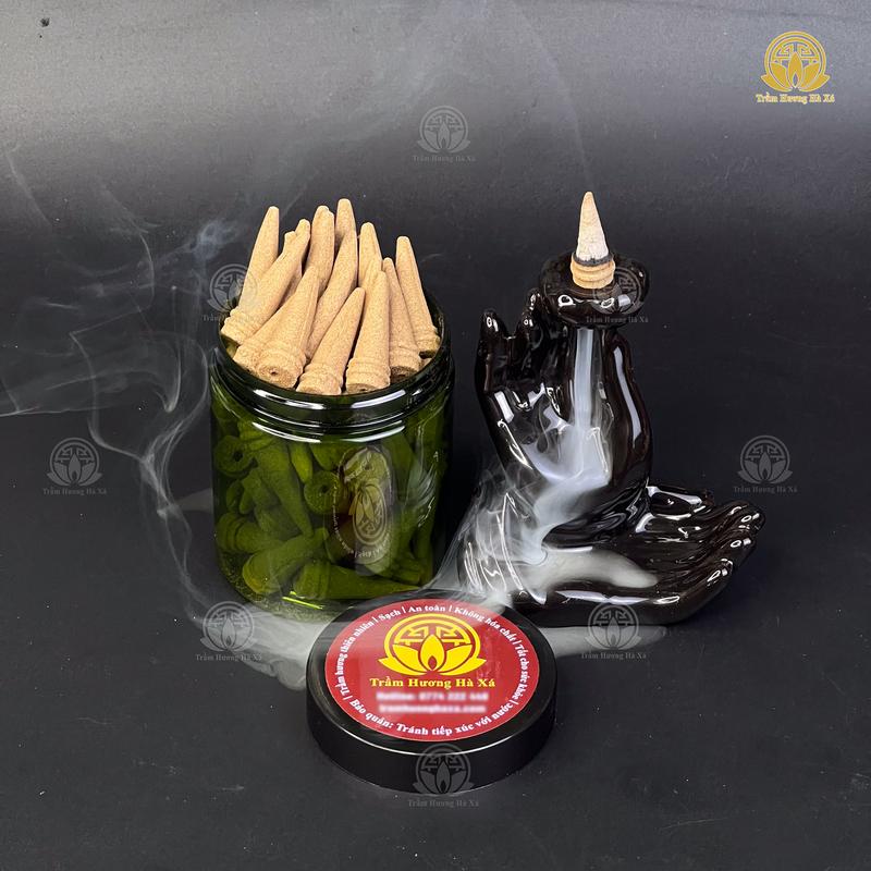 Nhang nụ trầm hương sạch thơm dịu của nhà Trầm Hương Hà Xá 6