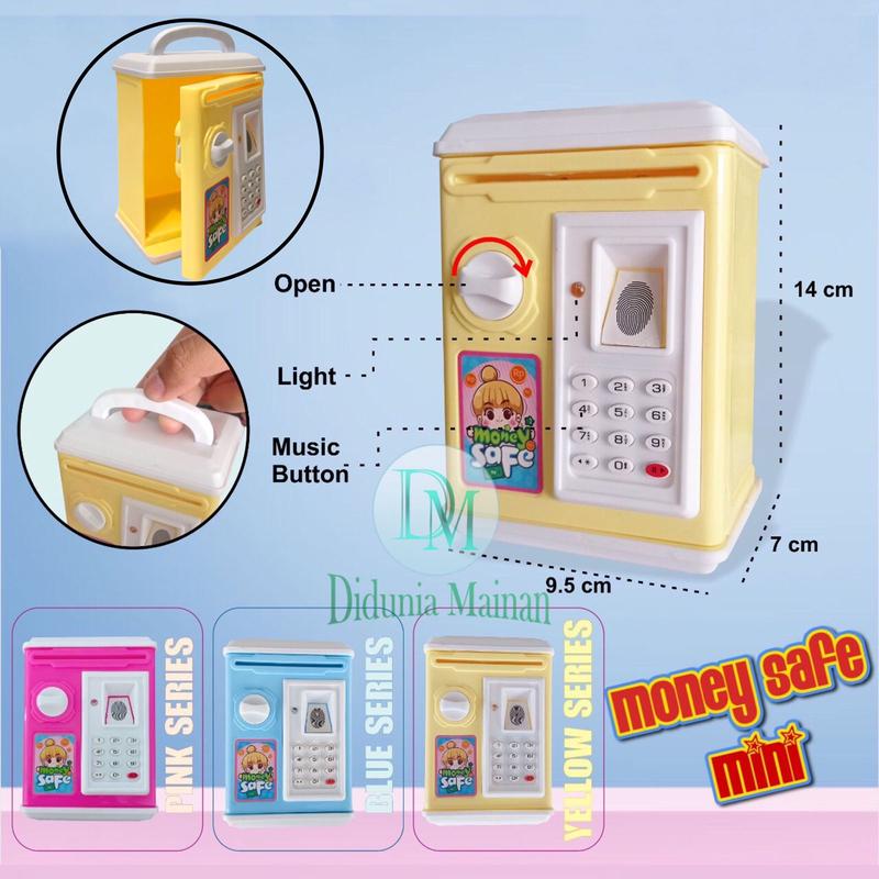 Product Introduction of Mainan Edukasi Anak Cowok Cewek Toys Money Safe Mini Celengan ATM Brankas Musik Set hadiah 19