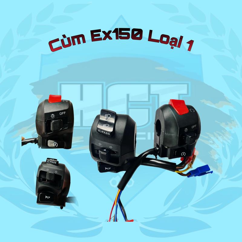Cùm công tắc Ex150 hàng loại 1 cho các dòng xe  ( PHẢI CÂU DÂY LẠI KHÔNG CẮM GIẮC NHƯ ZIN )  Phụ Kiện Phụ Tùng