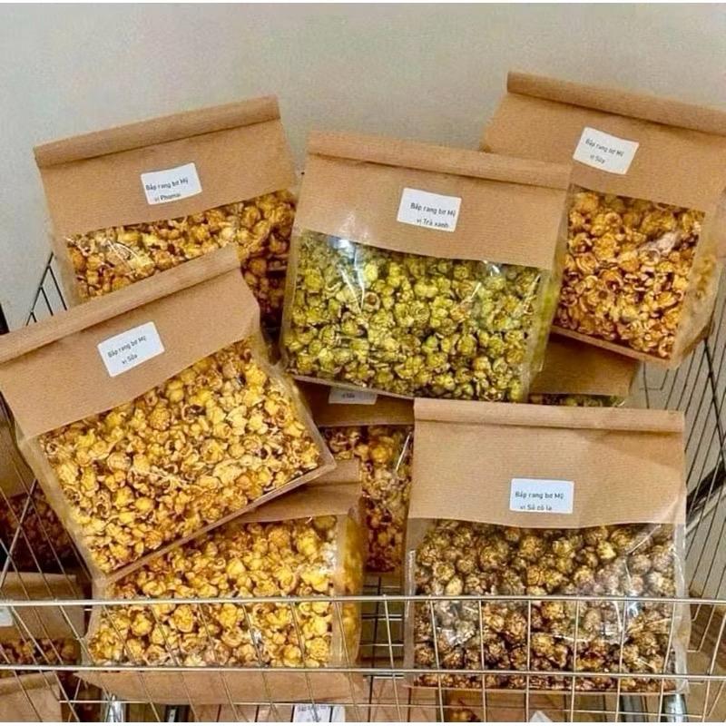 Bắp Rang Bơ Mỹ Giòn Ngon Đủ Vị, Bỏng Ngô Mỹ Siêu To Đủ Vị Gói 500gr - Ăn Vặt YuChang 1