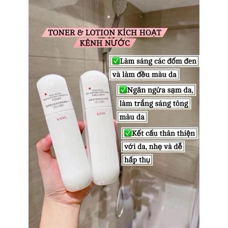 [Mẫu Mới] Bộ mỹ phẩm KANS trắng da dưỡng ẩm , nuôi dưỡng làn da trắng ngậm nước giúp làn da trắng khoẻ trắng bền Full 5 món 4