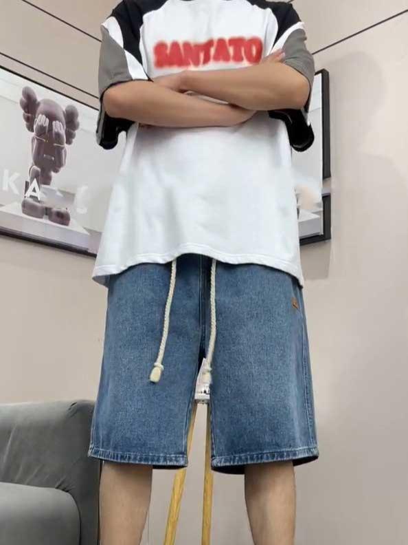 Quần Jeans Lửng Ống Rộng Co Giãn Cực Thoải Mái J19