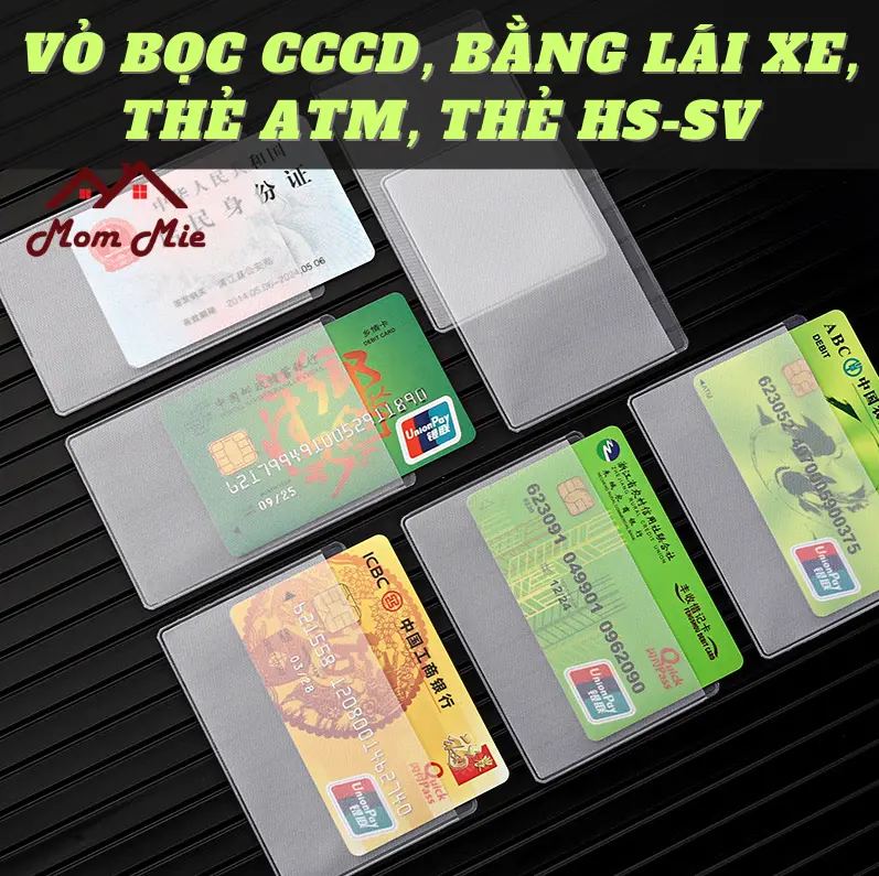 [Mới] [1 CÁI] Vỏ bọc thẻ CCCD, bằng lái xe, thẻ ATM, thẻ học sinh-sinh viên - K047
