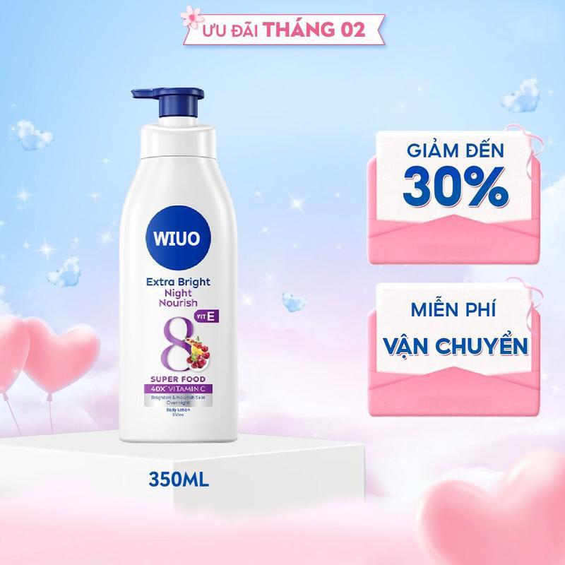 Sữa Dưỡng Thể WIUO Extra Bright Dưỡng Sáng Mịn Da Từ 8 Super Foods (350 ml) - 88311/98412/98413 1