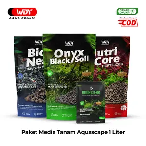 AQUASCAPE PACK Media Tanam Aquascape Bakteri Starter Rumah Bakteri Pupuk Dasar Soil