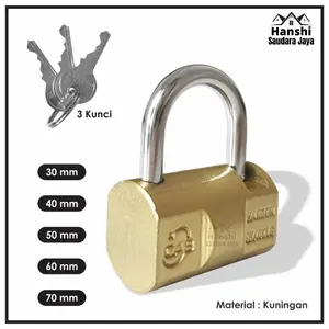 Gembok Pagar Pintu Model Balok Anti Maling Karat / Gembok Bantal Ukuran 40 50 60 mm Merk CAB