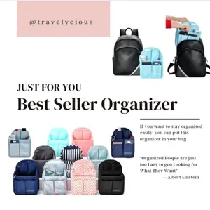 BackPack Organizer / Dual in Bag for Backpack/ Daleman Tas Ransel/ iinner Bag