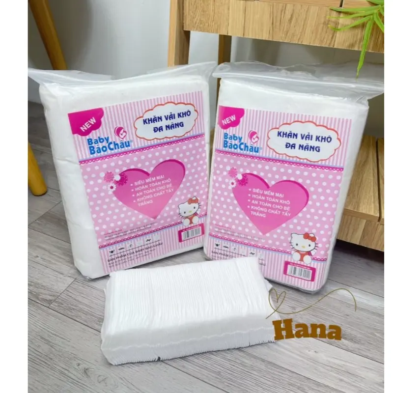 [ Bịch 300g] Khăn Khô Đa Năng,Giấy Khô Đa Năng Cho Bé Baby Bảo Châu 1