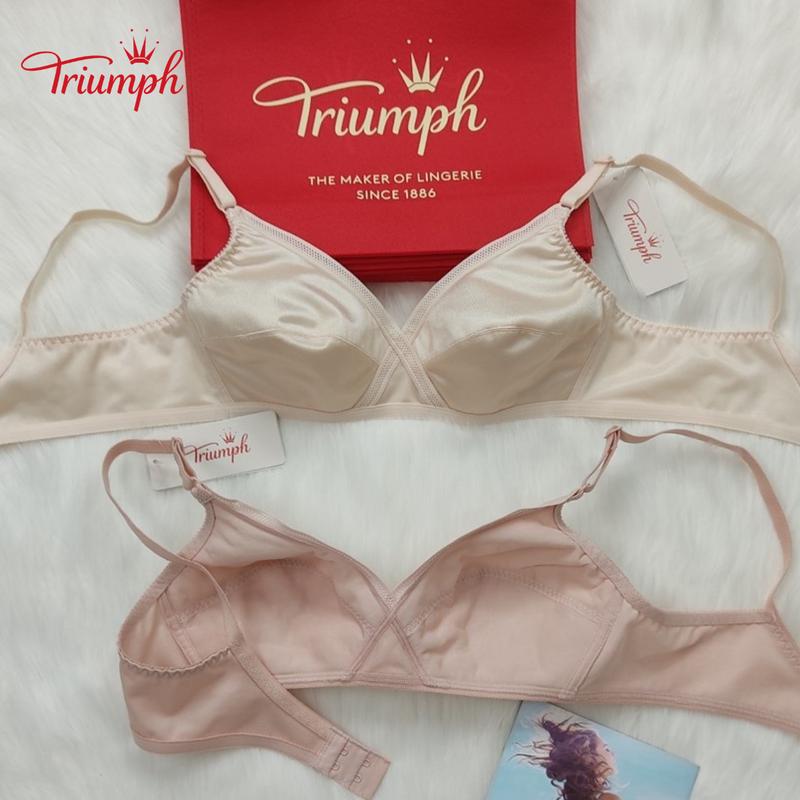  Áo Lót Nữ Mỏng Không Gọng Triumph D151 Không Đệm Mút Thoáng Mát Dễ Chịu Phù Hợp Với Bà Bầu Cho Con Bú Các Bà Các Mẹ 