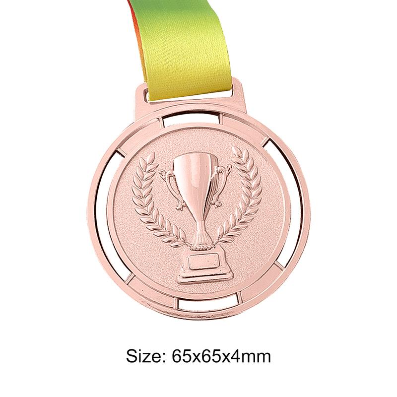 Product Introduction of Torch Medal Souvenir Zinc Alloy Sport Competition Prize with Ribbon Strap 19