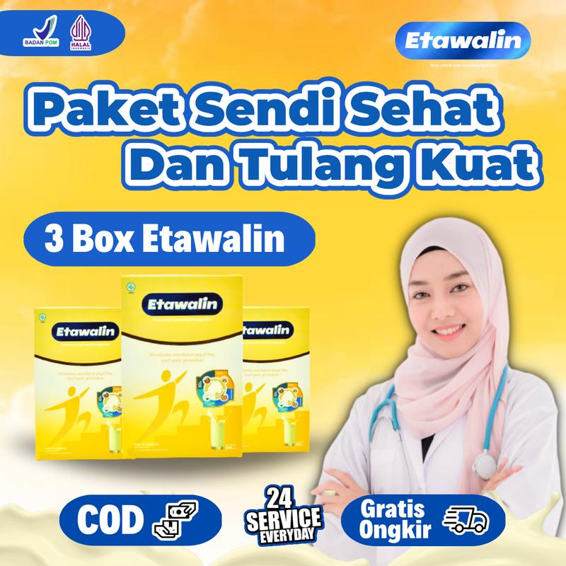Product Introduction of Susu Etawalin Asli Original Official Paket Sendi dan Tulang Kuat Solusi Asam Urat Rematik Kambing Etawa Halal BPOM Bubuk Manis Dairy Milk 3 Box 1