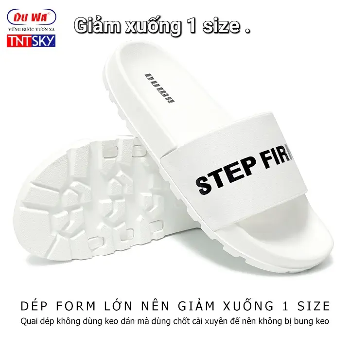 dép quai ngang chữ STEP FIRMLY ... 6