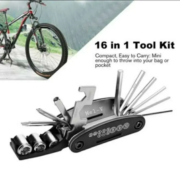 Kunci L Toolkit Sepeda set 16 in 1 Kunci Shock 1
