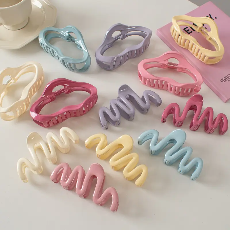 Grip, Dopamine, Wave, Large Glossy, Updo, Shark Clip