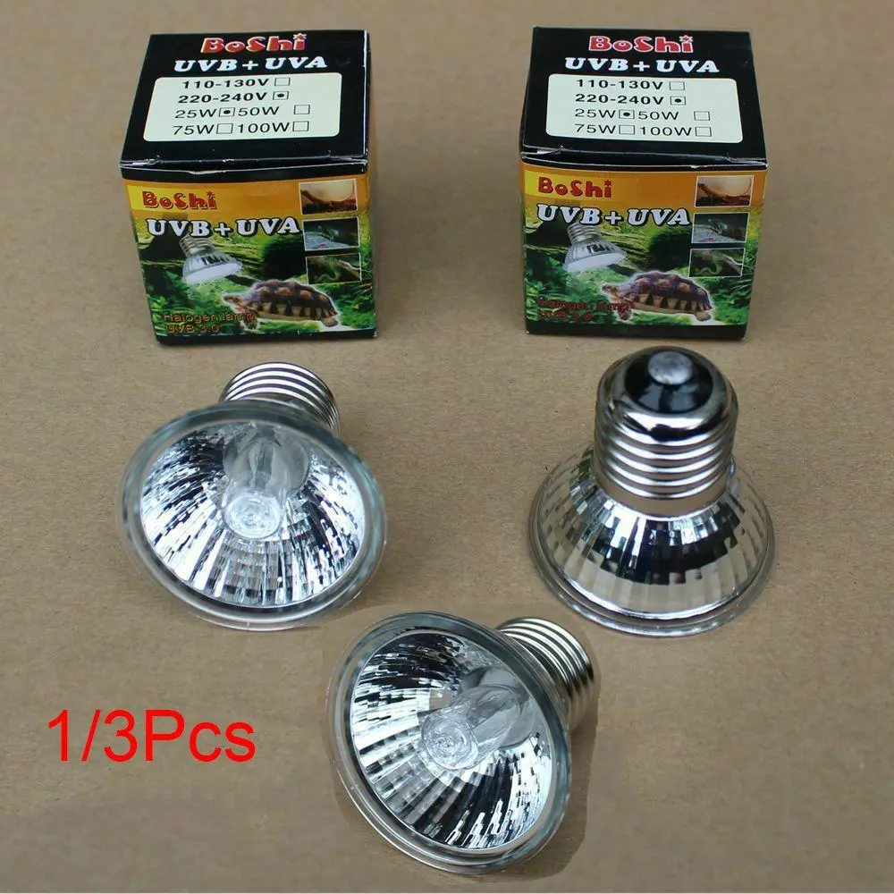 Bóng Đèn Phát Nhiệt Tắm Nắng Cho Thú Cưng, Thực Dụng, Đèn UVA + UVB, Đèn Phát Nhiệt, 1 / 3 Cái