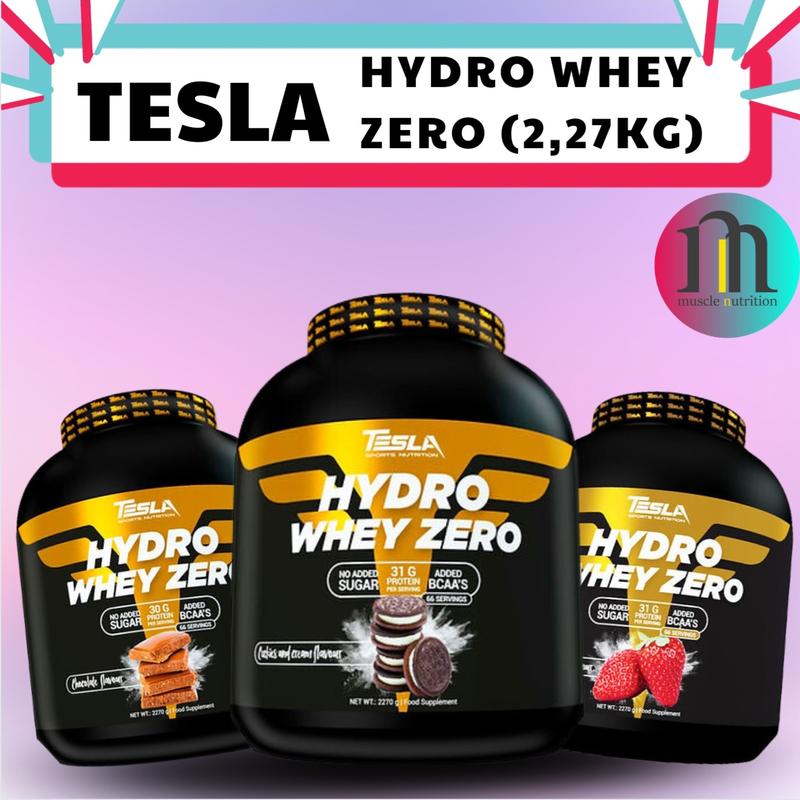 Bột Whey Tesla Hydro Whey Zero - 31G Whey Protein Thủy Phân Tinh khiết - Hộp 2270kg 66 lần dùng - Made In Eu