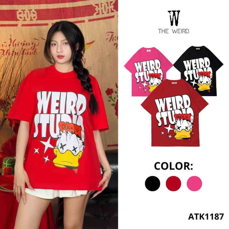 Áo thun The Weird Local Brand Unisex Form Rộng Oversize Tay Lỡ ATK1187