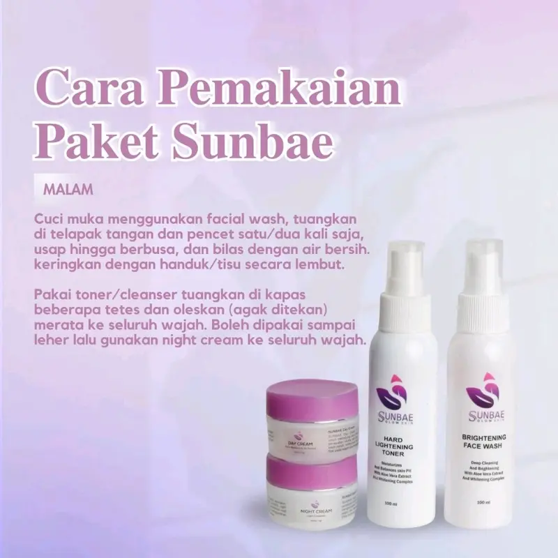 SUNBAE GLOW SKIN - Paket Perawatan Wajah 3