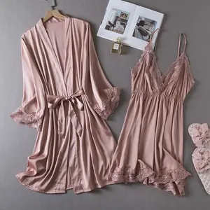 Lingerie Kimono Satin Baju Tidur Wanita Dewasa 08