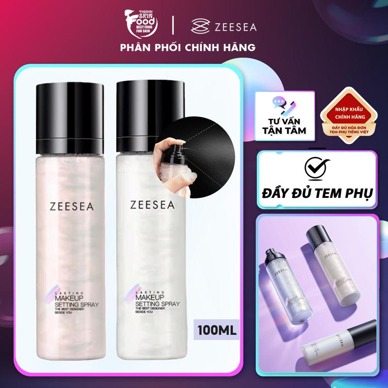 Xịt Khóa Nền Giữ Lớp Trang Điểm Lâu Trôi Zeesea Lasting Makeup Settting Spray 100ml Cosmetic Mỹ Phẩm Nữ Women