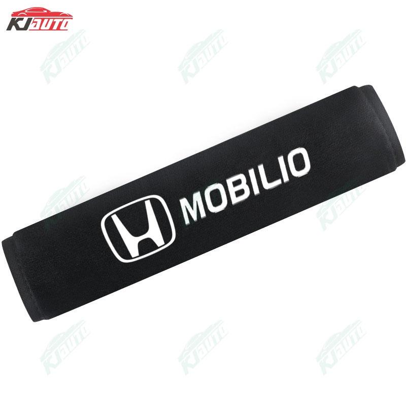2 Pcs Car Seat Belt Shoulder Pads Soft Plush Cool Ice Silk for Honda Mobilio 4