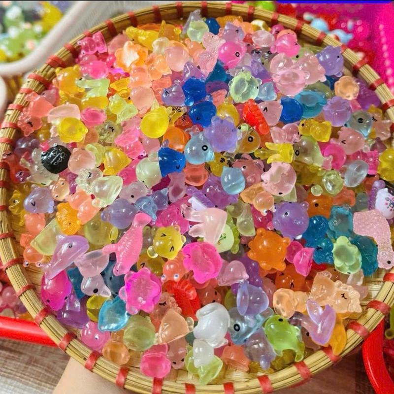 Sét 50 Túi mù mini 1cm dạ quang, túi kẹo bóc quà bí mật dạ quang, blind bag kẹo bóc quà test nhân phẩm cho bé 2