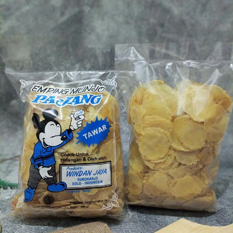 Emping melinjo tipis ukuran kecil SP mentah kualitas super  400 / 500gr Camilan Food Pedas Snacks snak 2