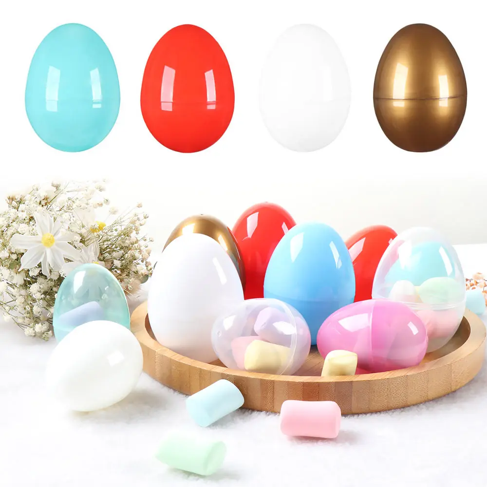 1pcs Toys Accessories Add Treats Decoration Hollow Party Decor Plastic Fillable Egg Easter Eggs