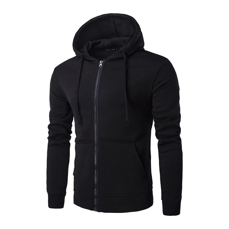 Áo Hoodie Ấm Áp, Dành Cho Nam Giới, Áo Nỉ Có Khóa Kéo Có Mũ, Dáng Ôm, Thích Hợp Cho Thể Thao Và Đi Chơi, Có Logo In Hỗ Trợ Nam, 2024 Menswear Dài Tay Có Túi Xám