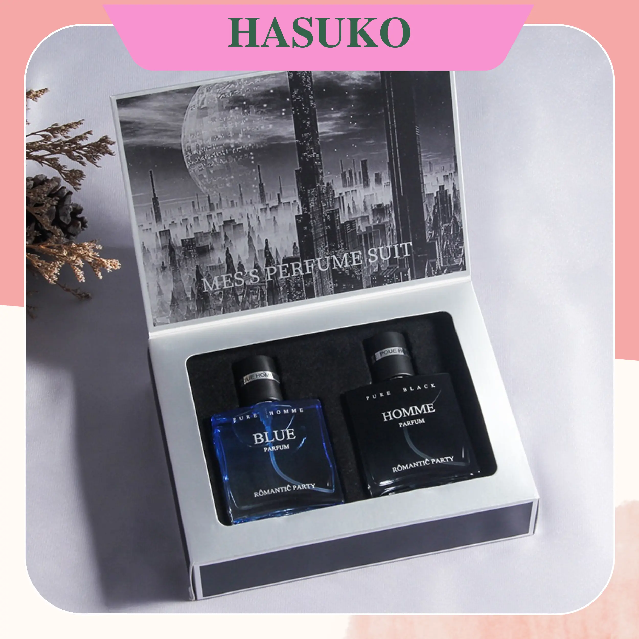 Bộ 2 sản phẩm nước hoa nam Jeanmiss Cologne, Thơm Lâu - Chính hãng Perfume Xịt Thơm