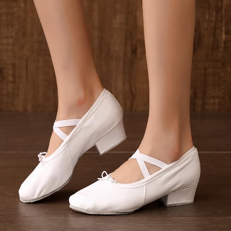 Product Introduction of Dance Shoes Women's Soft Sole Strap 3.5CM With Teacher Shoes Ballet Classical Dance Form Training Shoes #450066 37