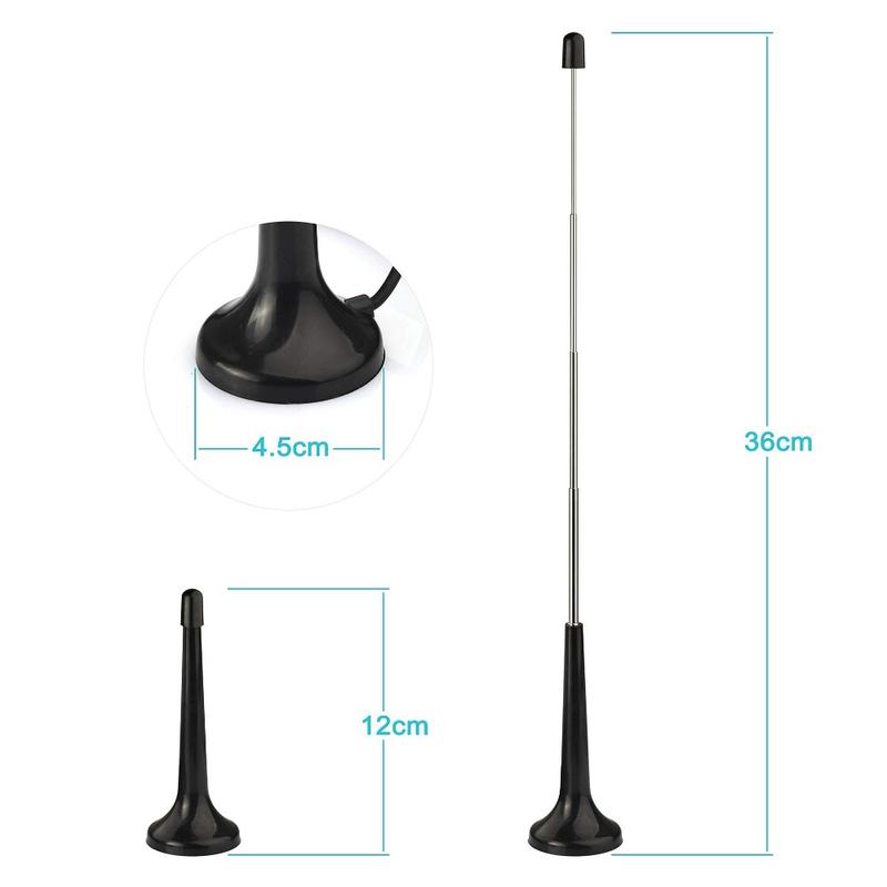 Useful Enhanced Signal AM/FM Antenna Universal Connector Adapter Receiver Tuner DAB Radio Antenna 7