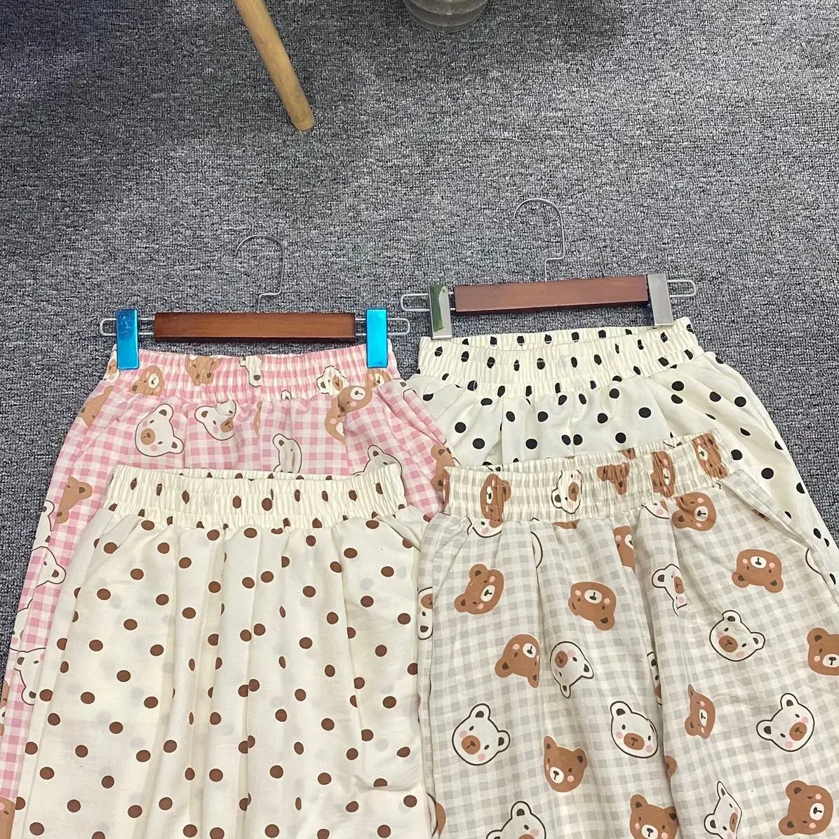 [MỚI] Quần lụa baggy nữ chất liệu lụa đũi mềm mịn mát.hoạ tiết nhiều hình đáng yêu Pants