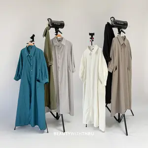 Days Midi Dress Wanita - Thruoutfit