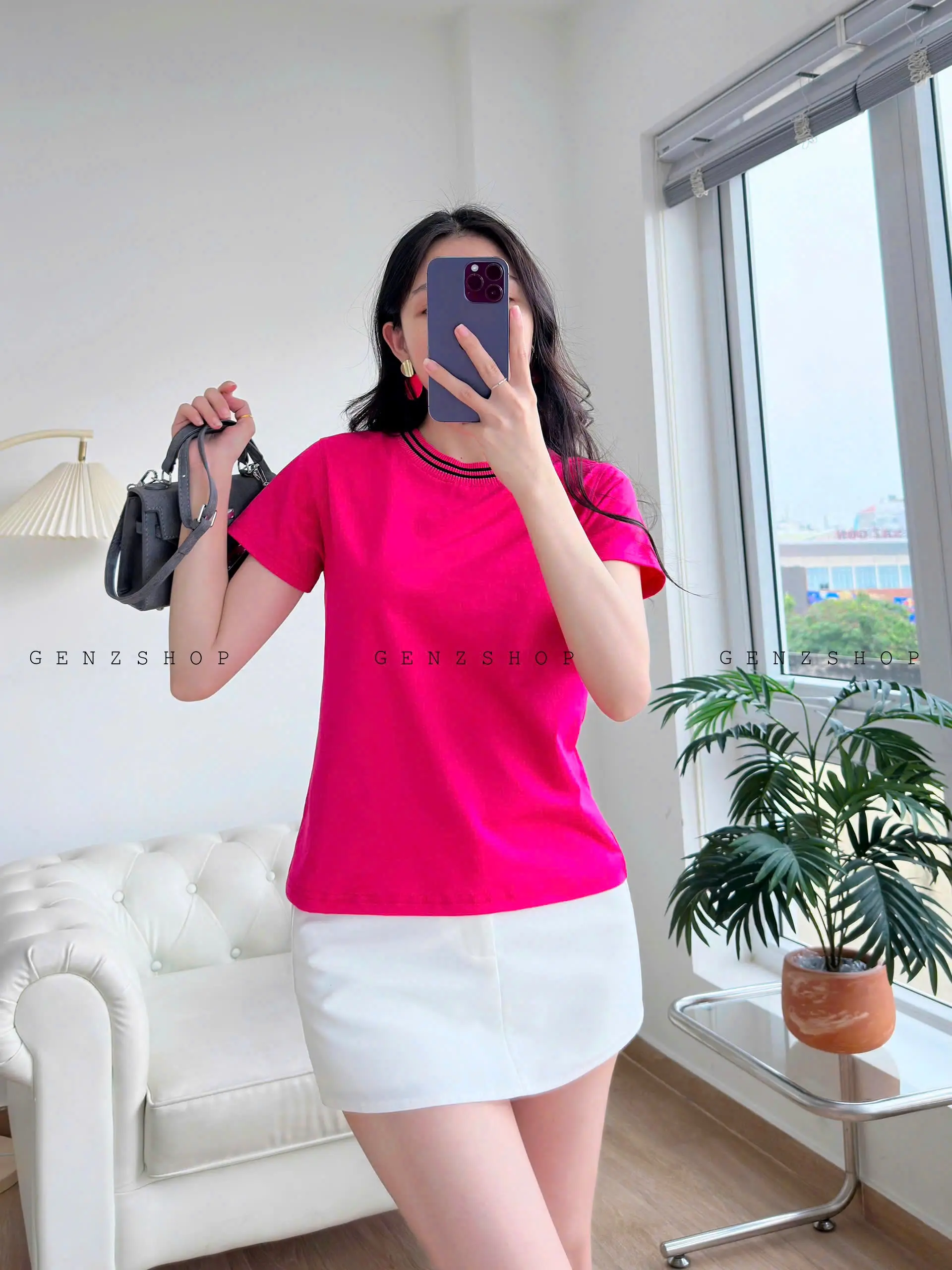 ÁO THUN CỔ PHỐI MÀU FORM BABYTEE TRƠN  ĐƠN GIẢN NĂNG ĐỘNG GENZBBT26 | BigBuy360 - bigbuy360.vn