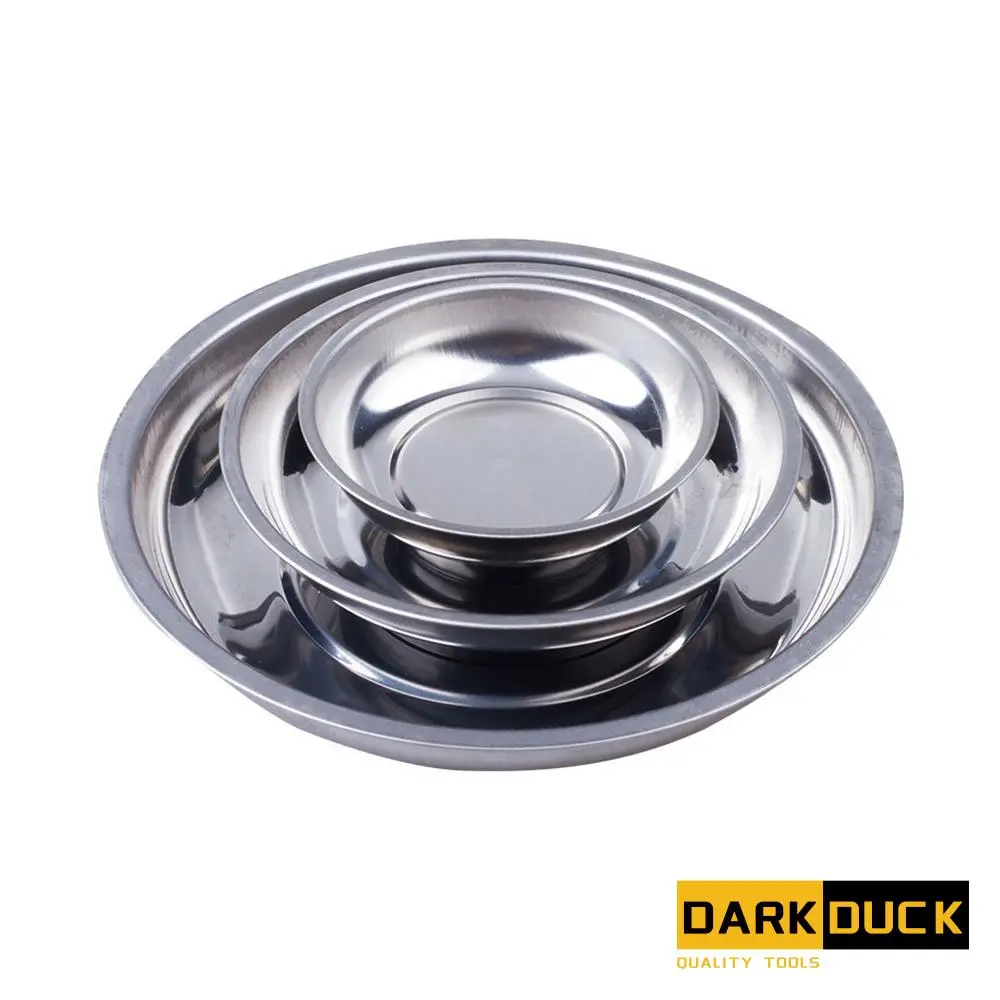 Stainless Steel Magnetic Tool Tray, Durable and Sturdy Metals Parts Organizer for Nuts, Bolts, Screws, Hardware Storage Bowl