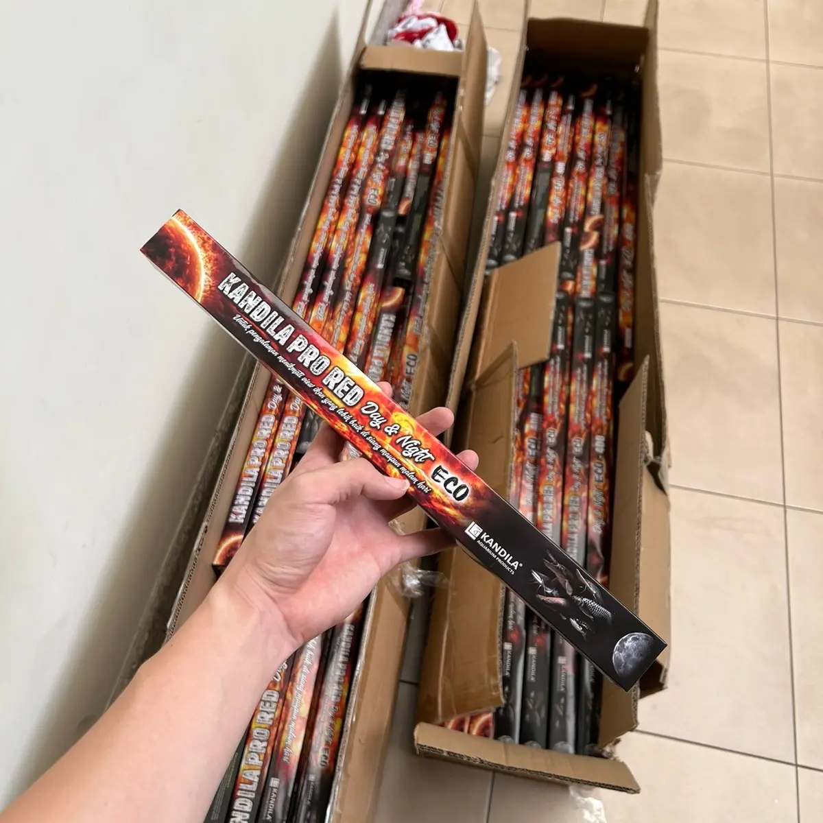 LAMPU CELUP KANDILA PRO RED DAY AND NIGHT ECO 3 MODE