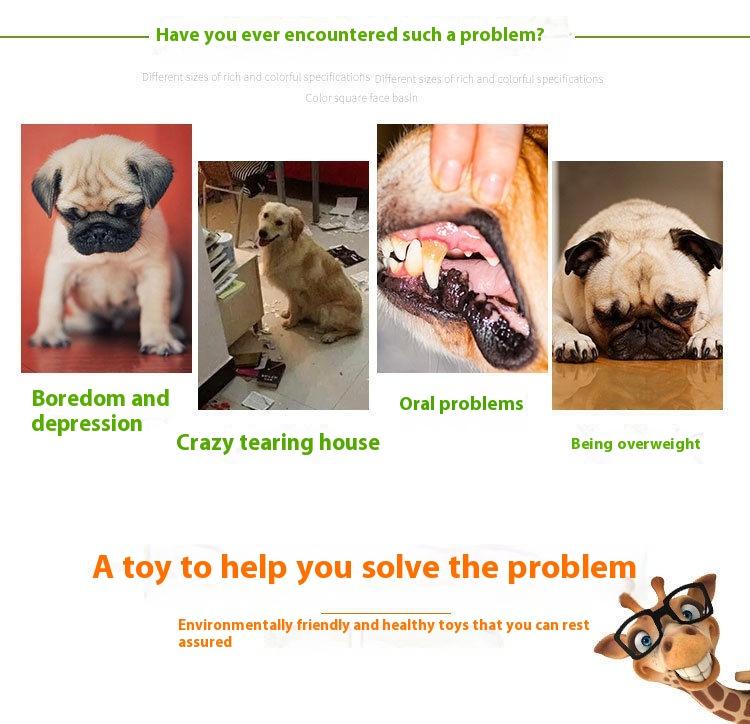 Product Introduction of [Pet Toy] Dogs and Cats Dog Toy Bite-Resistant Molar Sound-Making Latex Ball Toy Dog Training Artifact Big and Small Dogs Relieving Stuffy Vent 2