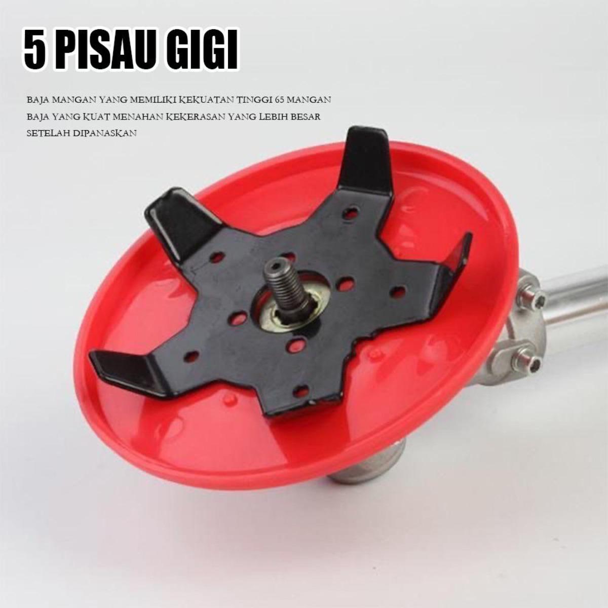 Pisau Pemotong Rumput Multifungsi 5-in-1, Disc Weed Cutter Tahan Karat 5.5cm, Head Trimmer Amfibi, Alat Potong Kebun Premium, Aksesori Taman Ergonomis, Disc Pemotong Rumput Paduan Tahan 5 Tahun, Peralatan Berkebun Modern & Efisien